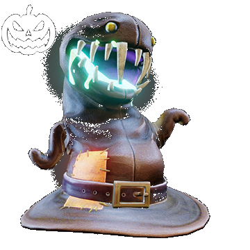Halloween | Monster Witch Hat | Brown