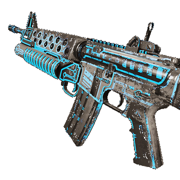 M16 M203 | Neon | Battle-Scarred