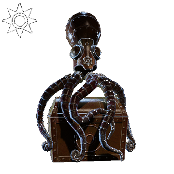 Steampunk | Octopus Backpack | Brass
