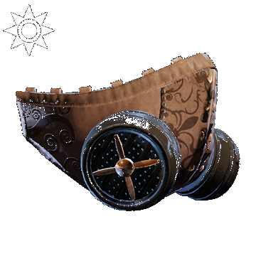 Steampunk | Leather Gasmask | Standard