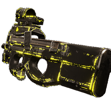 P90 | Neon | Battle-Scarred