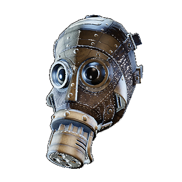 Steampunk Gas Mask Closed | Brown