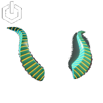 Cyber Rave | Horns | Teal