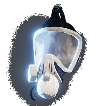 Firefighter Gasmask | White