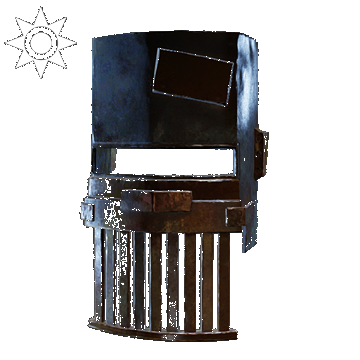 Steampunk | Welder's Mask | Brass