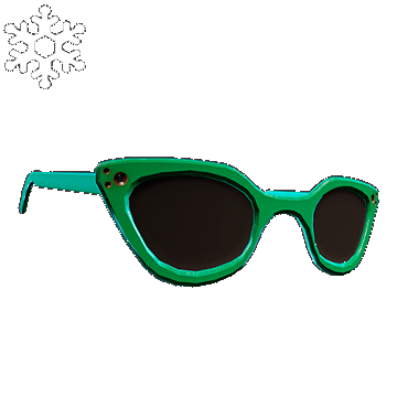 Christmas | Feline Glasses | Green