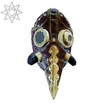 Steampunk | Mrs. Foster Mask | Dark Leather