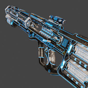 Railgun | Neon | Battle-Scarred