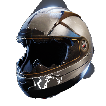 Motorcycle Helmet Damaged | Silver