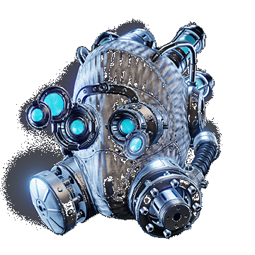 Insectoid Helmet Goggles Down | White