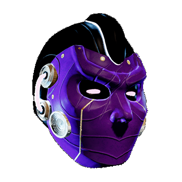 Sci-fy Faceless Helmet | Purple