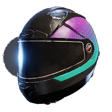 Motorcycle Helmet | Purple Fade