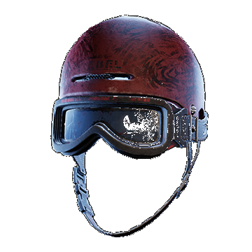 Rebel Helmet Goggles Down | Light Red