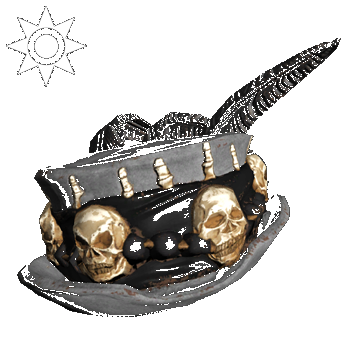 Sideshow Witch-doctor Hat | White