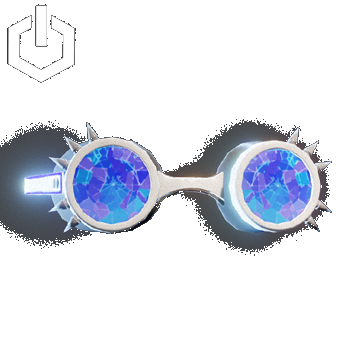 Cyber Rave | Spiked Glasses | White