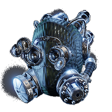 Insectoid Helmet Goggles Down | Dark Green