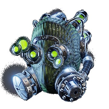Insectoid Helmet Goggles Down | Green