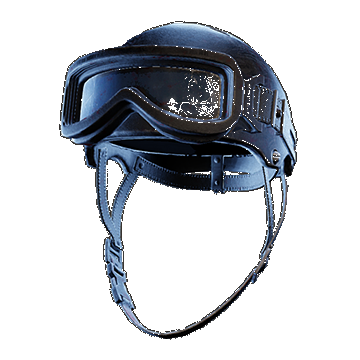 Rebel Helmet Goggles Up | Black