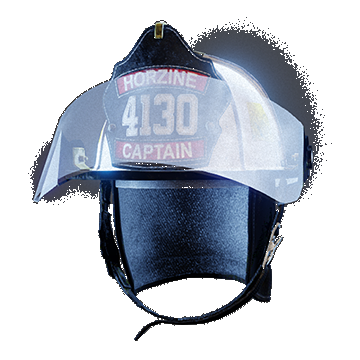 Firefighter Helmet Mask Up | White