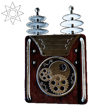Steampunk | Tesla Backpack | Chrome