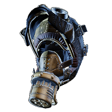 Steampunk Gas Mask Open | Black