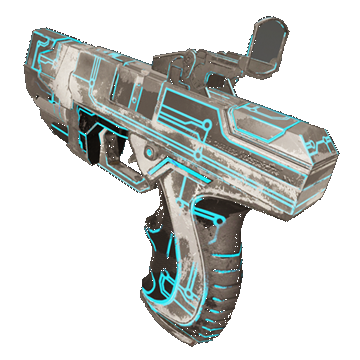 HMTech-101 Pistol | Neon | Battle-Scarred