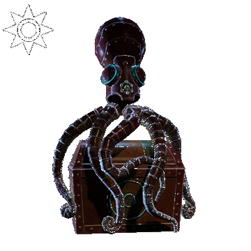 Steampunk | Octopus Backpack | Patina