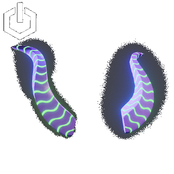Cyber Rave | Horns | Wavy Purple