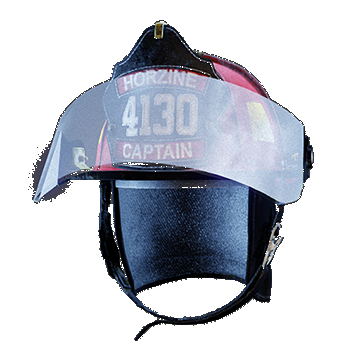 Firefighter Helmet Mask Up | Red
