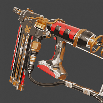 VLAD-1000 Nailgun | Black Golden | Battle-Scarred