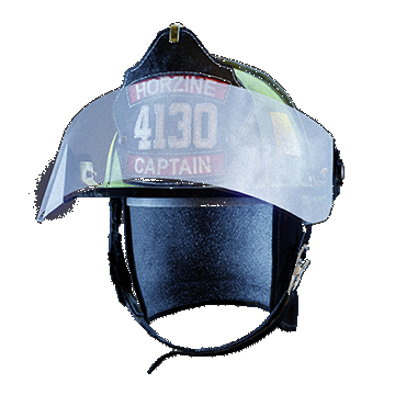 Firefighter Helmet Mask Up | Olive