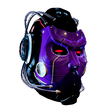 Sci-fy Samurai Helmet | Purple