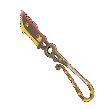 Berserker Knife | Black Golden | Field-Tested