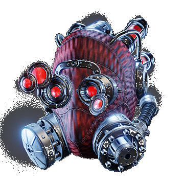 Insectoid Helmet Goggles Down | Red