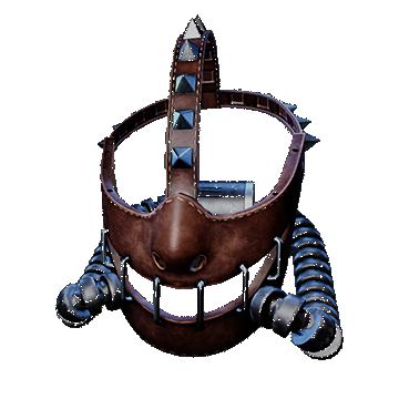 Psycho Pain Mask Smile | Leather