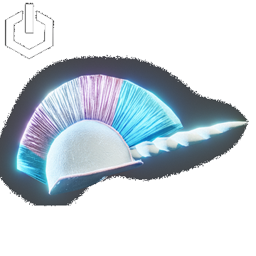 Cyber Rave | Unicorn Hat | Blue
