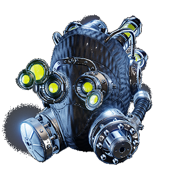Insectoid Helmet Goggles Down | Black Yellow Light