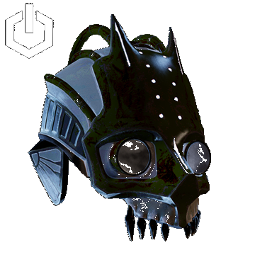 Cyberpunk | Skull Helm | Jet Black