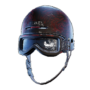 Rebel Helmet Goggles Down | Dark Red