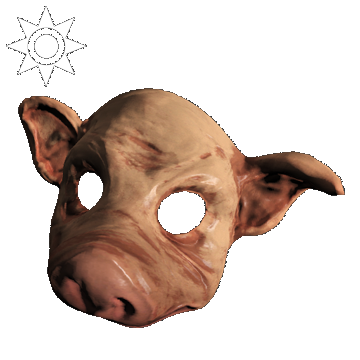 Sideshow Pig Mask | Piglet