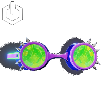 Cyber Rave | Spiked Glasses | Purple
