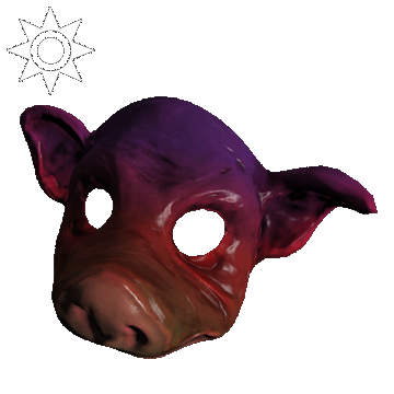 Sideshow Pig Mask | Rainbow