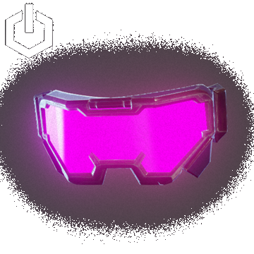 Cyber Punk Visor Open | Purple