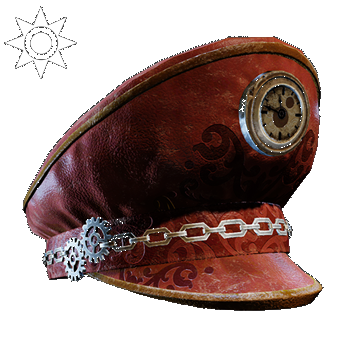 Steampunk | Captain's Hat | Chrome