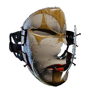 Broken Mask | White Yellow