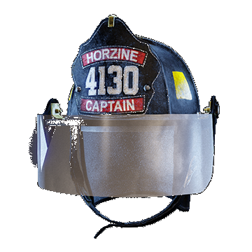 Firefighter Helmet Mask Down | Black