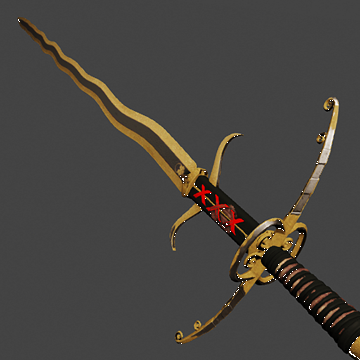 Zweihander | Black Golden | Field-Tested