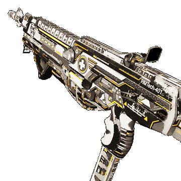 HMTech-401 Assault Rifle | Horzine Elite White | Battle-Scarred