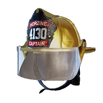 Firefighter Helmet Mask Down | Precious