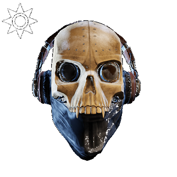 Steampunk | DJ Scully Mask | Rust